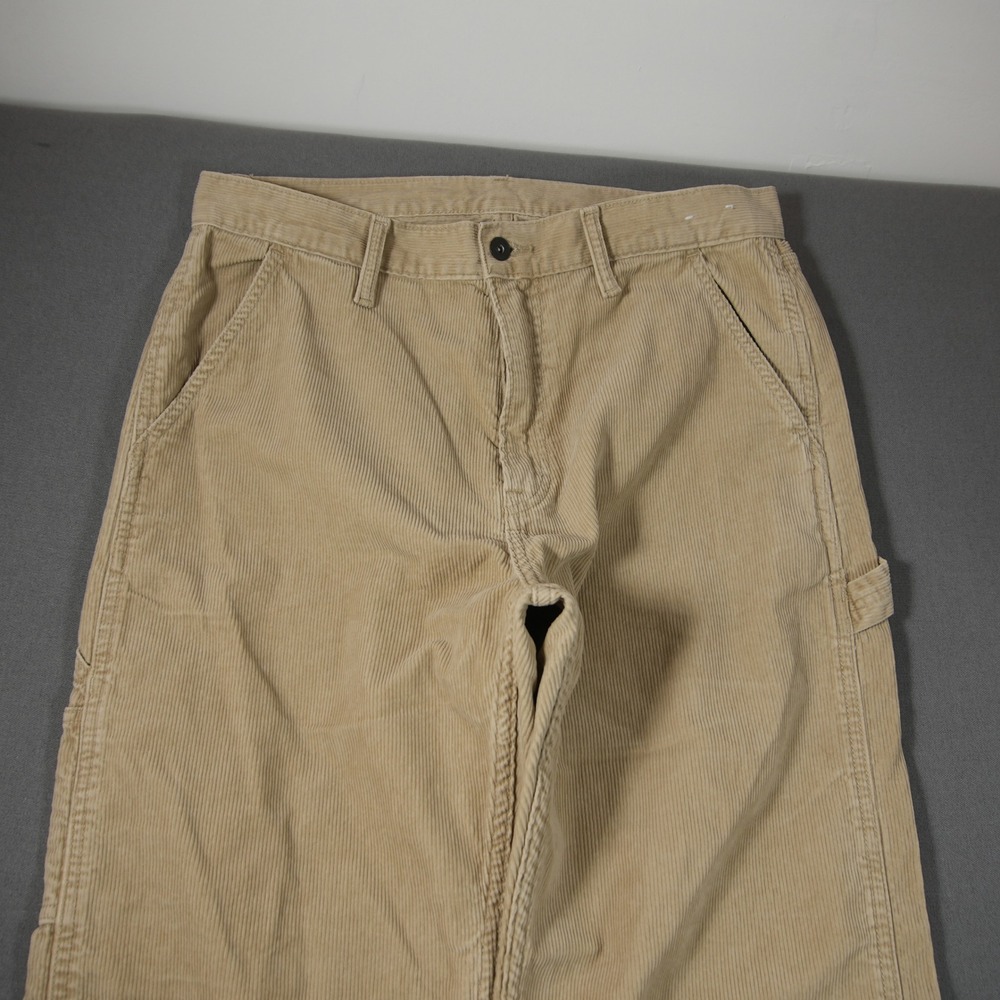 Gap 90s Loose Corduroy Carpenter Men Pants 33x30 Retro Cabin Academia Y2K - Picture 12 of 15